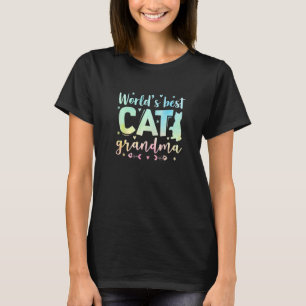 Camiseta Avó de Gato Melhor do Mundo Gata Dona de Gato Anim