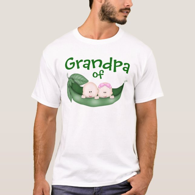 Camiseta Avô de Gêmeos Mistos (Frente)