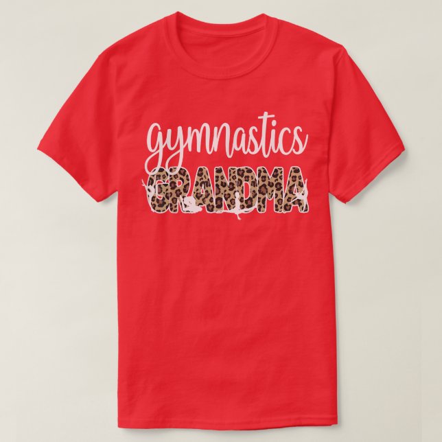 Camiseta Avó De Ginástica De Uma Avó De Ginástica De Gymnas (Frente do Design)