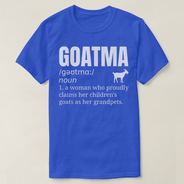 Camiseta Avó de Goat, Avó Pet (Frente do Design)
