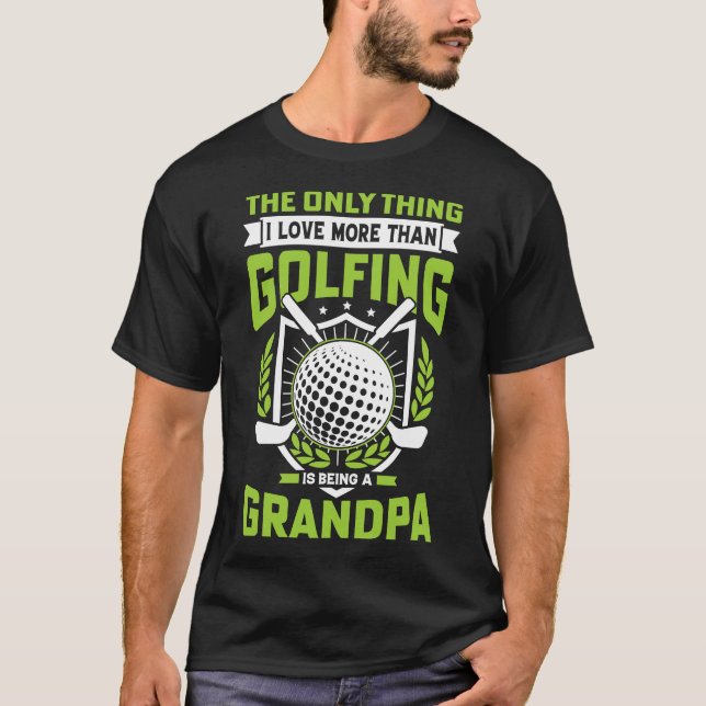 Camiseta Avô de Golfe Engraçado (Frente)