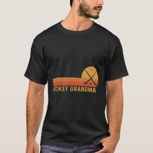 Camiseta Avó de Hockey Retro Vintage Jogadora de Hockey