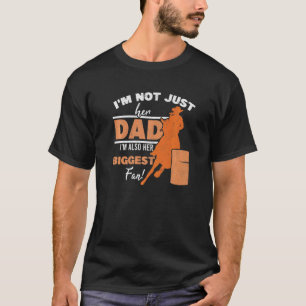 Camiseta Avô de Homem de Corredora de Barril Maior Fã Barra