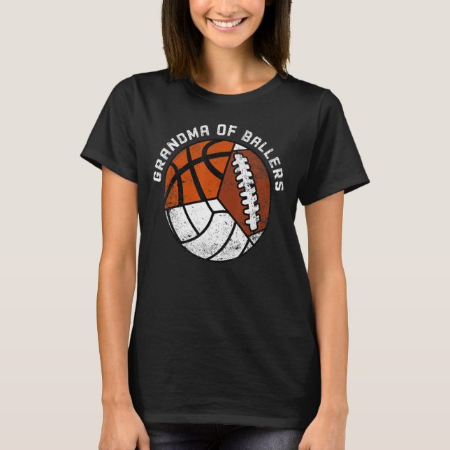 Camiseta Avó De Jogadores De Voleibol (Frente)