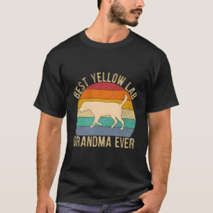 Camiseta Avó de laboratório amarelo Labrador Retriever
