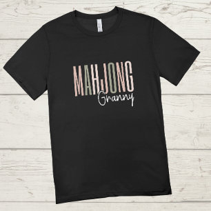 Camiseta Avó de Mahjong Funny mahjong