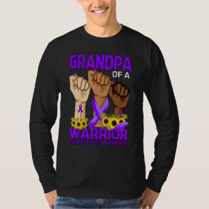 Camiseta Avô De Mão De Um Guerreiro De Colite Ulcerativa