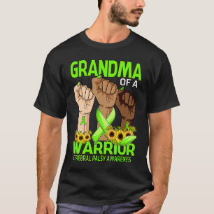 Camiseta Avó De Mão De Uma Consciência Cerebral Guerreira