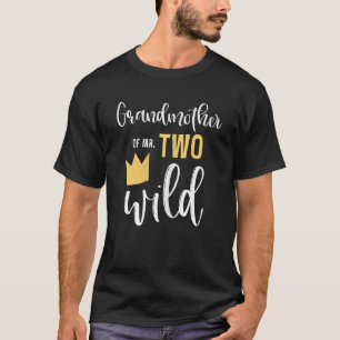 Camiseta Avó De Mulher De Dois segundos aniversários Selvag