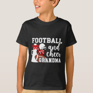 Camiseta Avó de Pé e Cheer do Jogador de Futebol e Cheerlea