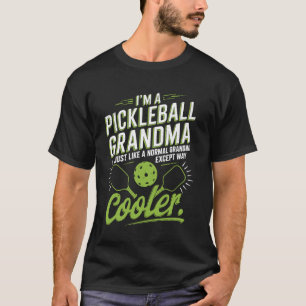 Camiseta Avó de pickleball verde engraçado para mulheres Pl