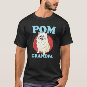 Camiseta Avô de Pom Homem Dono de Cachorro Pomerânia