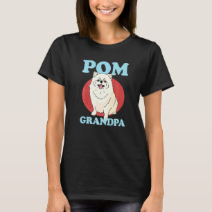 Camiseta Avô de Pom Homem Dono de Cachorro Pomerânia