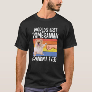 Camiseta Avó de Pomerânia Mais Incrível do Mundo de Uma Avó