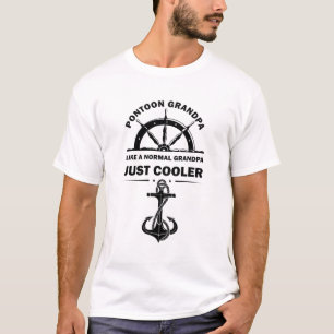Camiseta Avô de Pontoon como um normal - Barco Pontoon