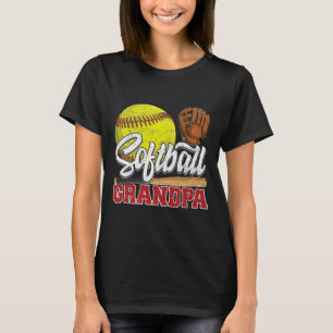 Camiseta Avô de Softbol Jogador de Softbol Dia do Jogo Dia 