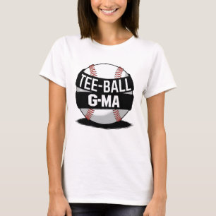 Camiseta Avó de Tee-Ball G-Ma engraçada