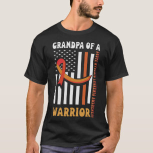 Camiseta Avô De Um Cancer De Leucemia Mieloide Aguda De Gue