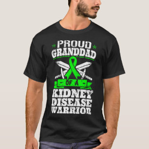 Camiseta Avô De Um Ckd De Sensibilização Para O Guerreiro D