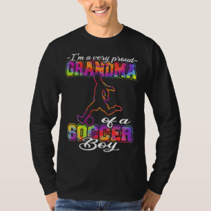Camiseta Avó de um Garoto de Futebol Jogador de Futebol Av