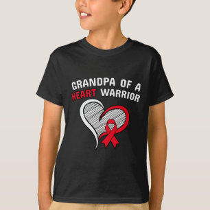 Camiseta Avô De Um Guerreiro Cardíaco Doença Infantil