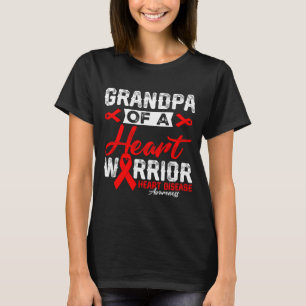 Camiseta Avô De Um Guerreiro Do Coração Doença Cardíaca Fit