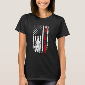 Camiseta Avô de um receptor de beisebol dos EUA