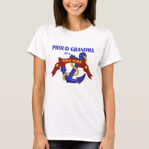 Camiseta Avó de umas armas nucleares do marinho