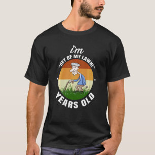 Camiseta Avô Desça do Meu Gramado Cortando Avô Jardim