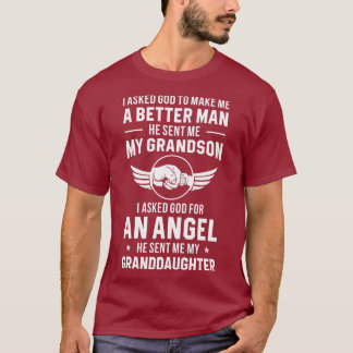 Camiseta Avô Deus Me Enviou Minha neta Avô