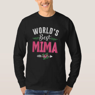 Camiseta Avó Dia de as mães Mima do Mundo das Mulheres