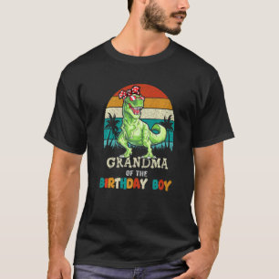 Camiseta Avó Dinossauro Do Garoto De Aniversário Que Corres