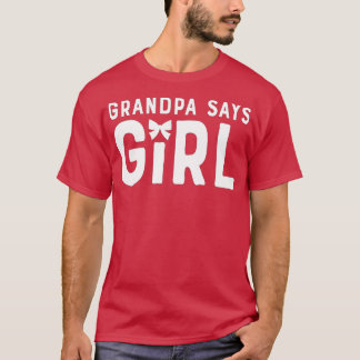 Camiseta Avô diz que a equipe de gênero revela o avô