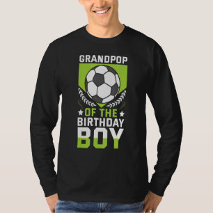 Camiseta Avô Do Aniversário Do Jogador De Futebol Do Aniver