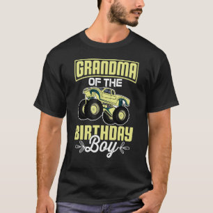 Camiseta Avó Do Aniversário Do Monstro De Aniversário