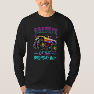 Camiseta Avô Do Aniversário Do Monstro De Aniversário