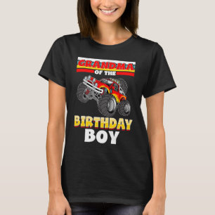 Camiseta Avó Do Aniversário Do Monstro De Aniversário