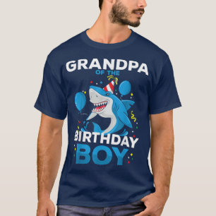 Camiseta Avô do Aniversário do Oceano Tubarão Correspondent