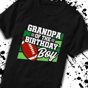 Camiseta Avô do Aniversário Garoto Boys Vovô de Futebol