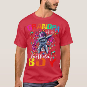 Camiseta Avô Do Astronauta Do Astronauta Birthday Boy Space