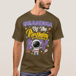 Camiseta Avó Do Astronauta Do Astronauta De Aniversário Que
