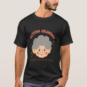 Camiseta Avó do Autismo Um Espectro de Cuidado
