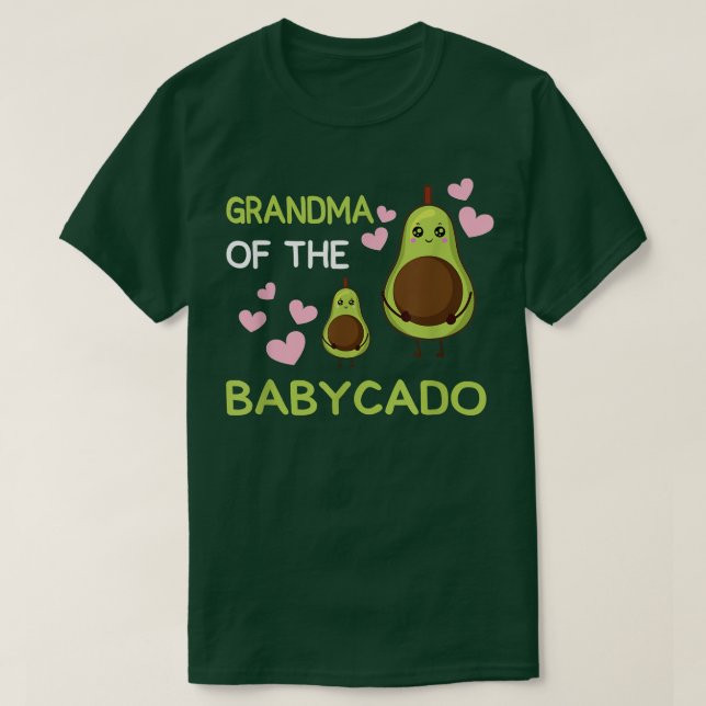 Camiseta Avó Do Babycado Avocado Mamacado Guacamole (Frente do Design)