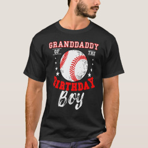 Camiseta Avô Do Baile De Beisebol Do Aniversário