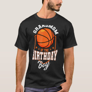 Camiseta Avó Do Baile Do Tema De Basquete De Aniversário
