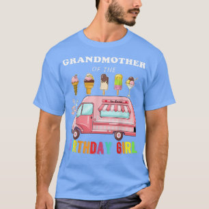 Camiseta Avó Do Caminhão Sorvete De Aniversário B