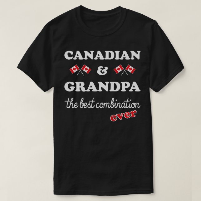 Camiseta Avô do Canadá, o melhor vovô canadense Pullove (Frente do Design)