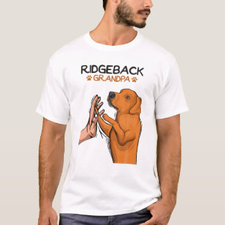 Camiseta Avô do Cão Rhodesian Ridgeback Amante de Cães Avô