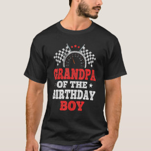 Camiseta Avô Do Carro De Corrida De Aniversário Cr