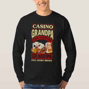 Camiseta Avô do Cassino Gráfico de Jogos